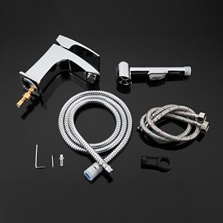 Смеситель для раковины с гигиеническим душем Gappo G1207 хром